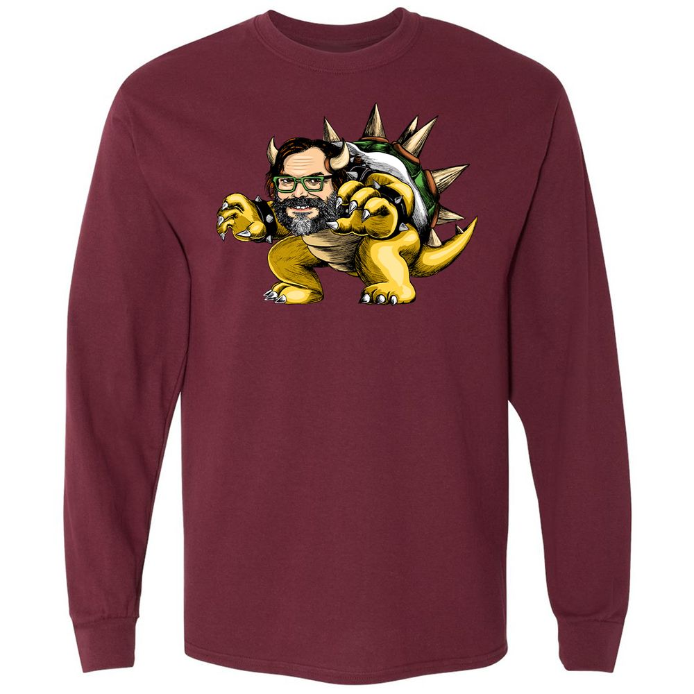 Long Sleeve T-Shirt - P1LYX4S2 - Maroon - 11