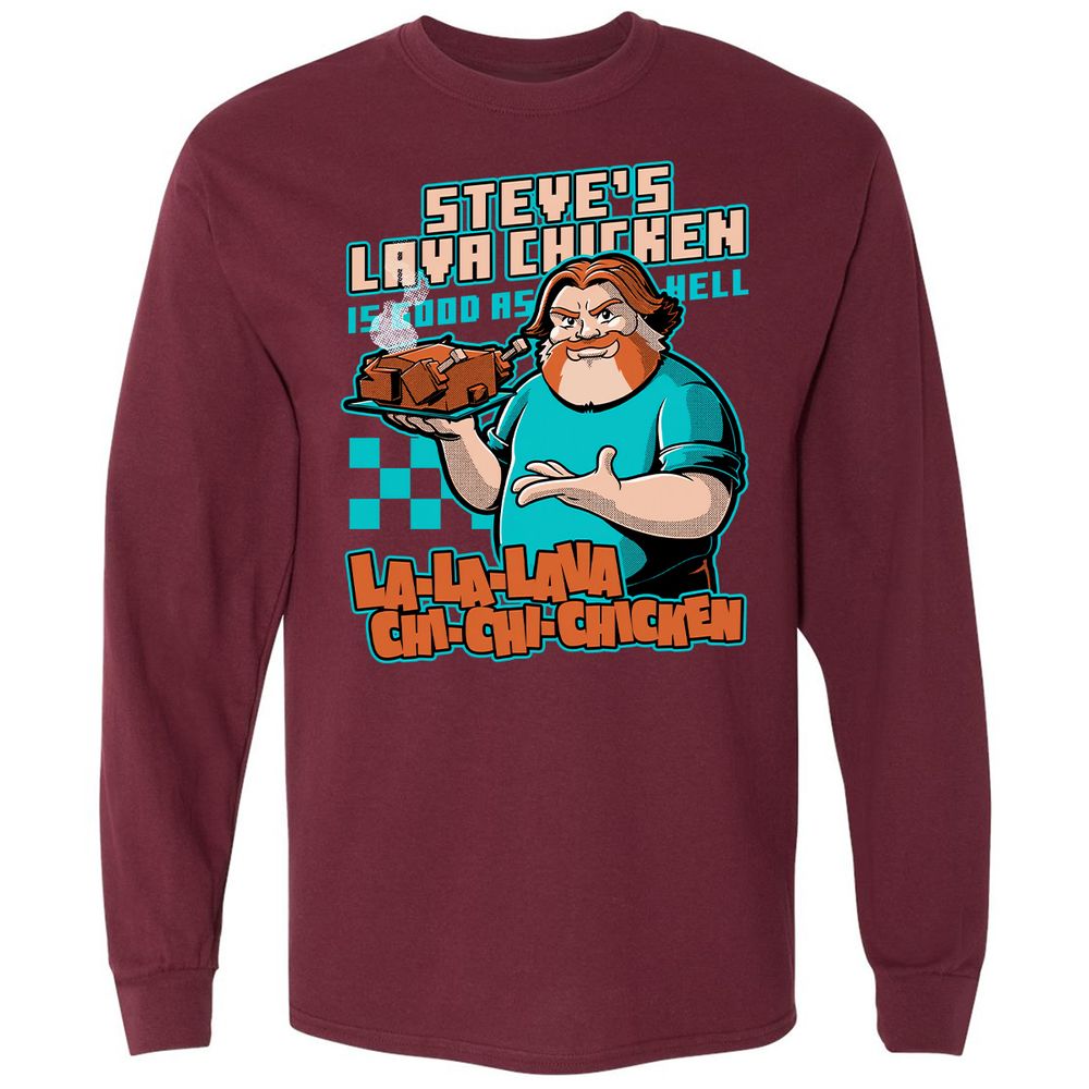 Long Sleeve T-Shirt - FR25BJXF - Maroon - 11
