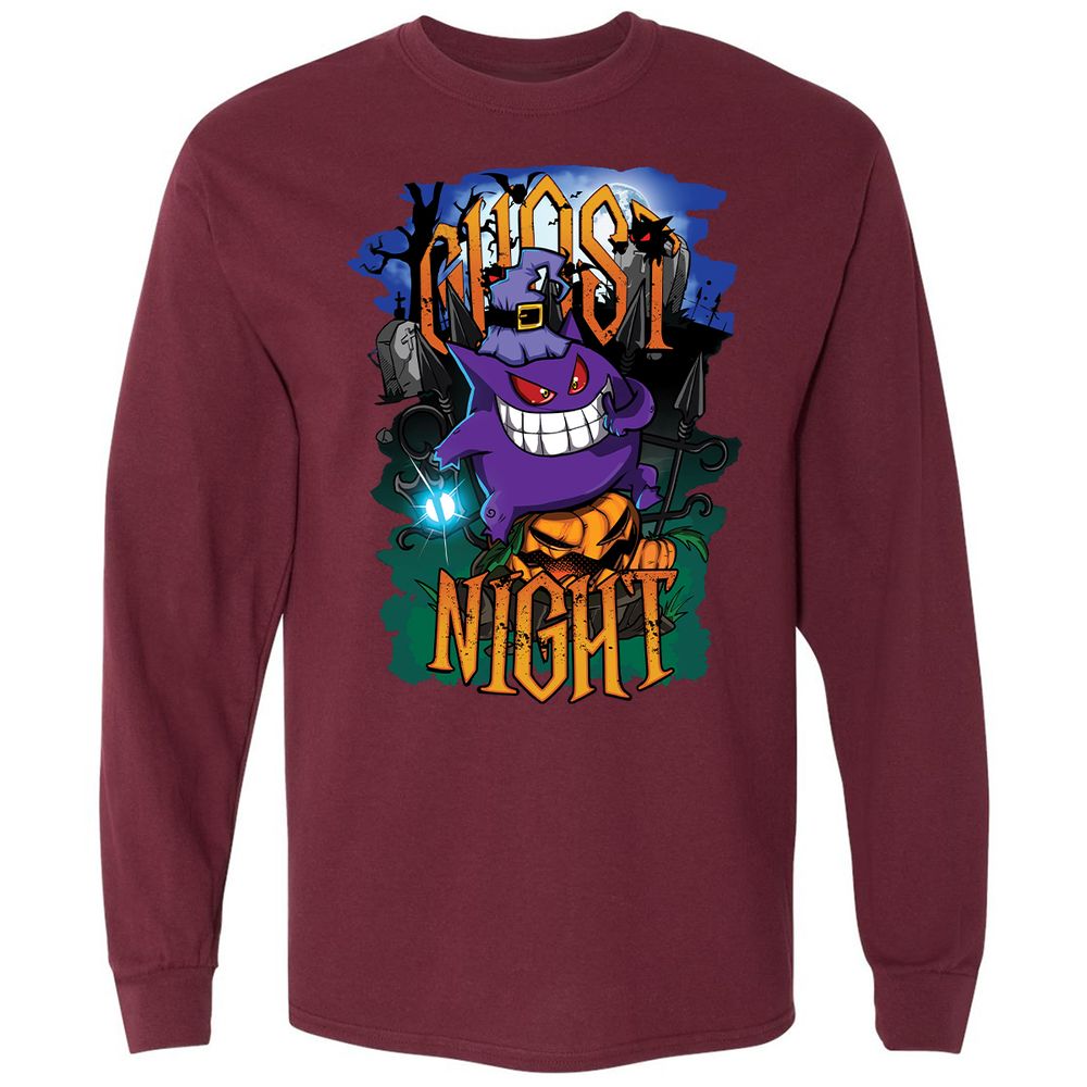 Long Sleeve T-Shirt - S2QFNXTC - Maroon - 11