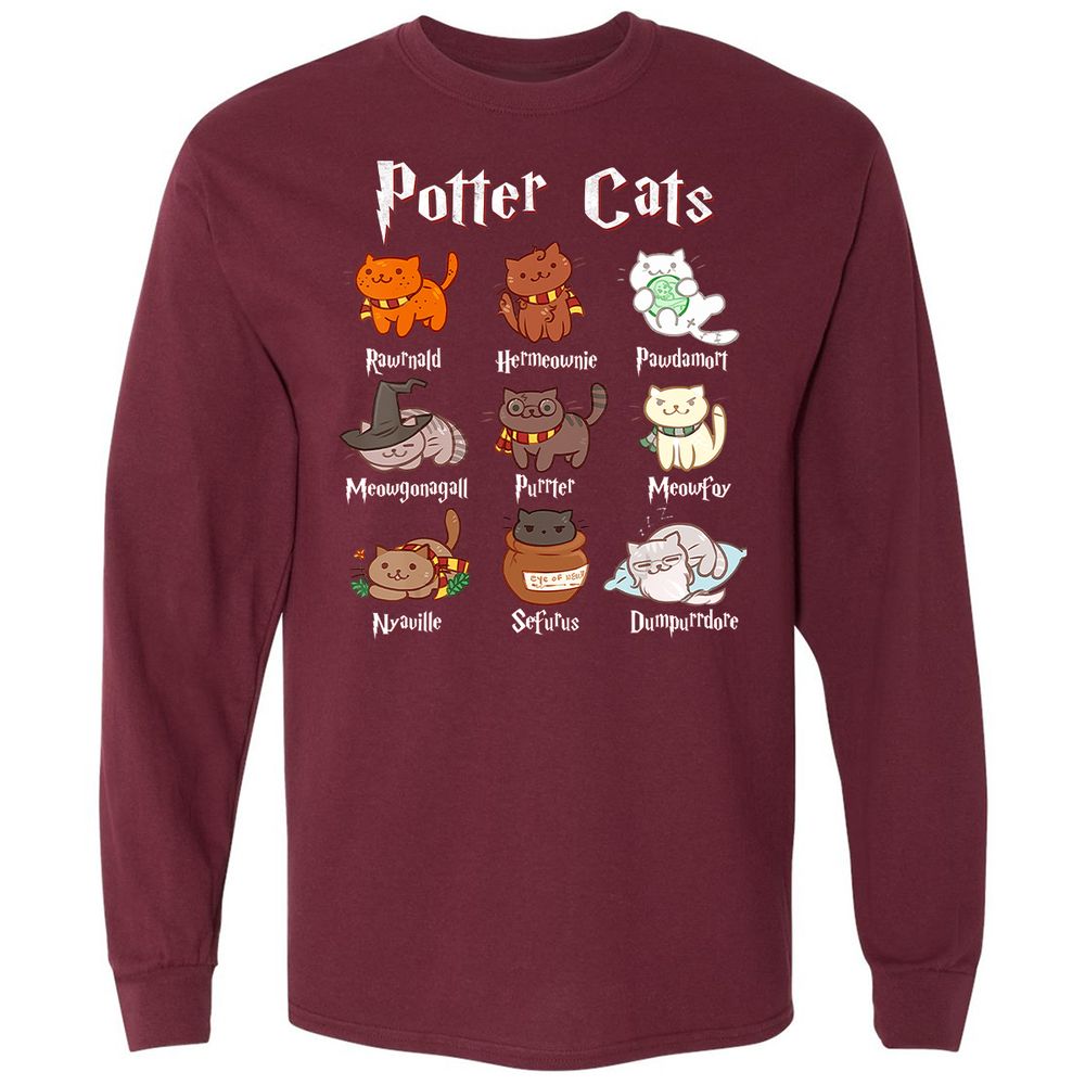 Long Sleeve T-Shirt - W9AAY7MQ - Maroon - 11