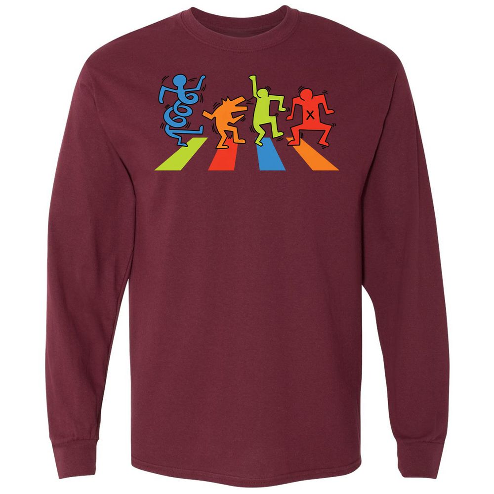 Long Sleeve T-Shirt - 8F98W92E - Maroon - 11