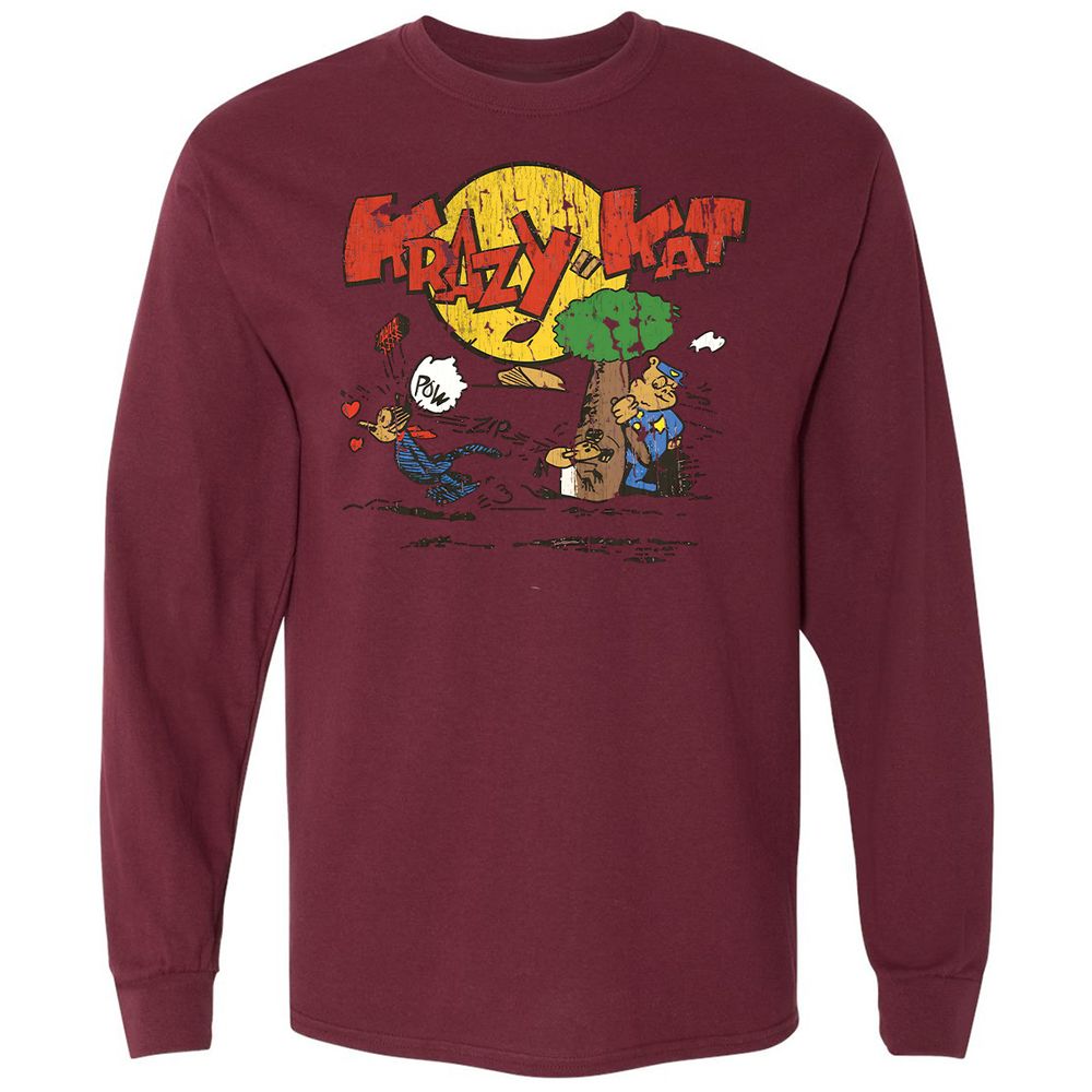 Long Sleeve T-Shirt - 5URQNGDR - Maroon - 11