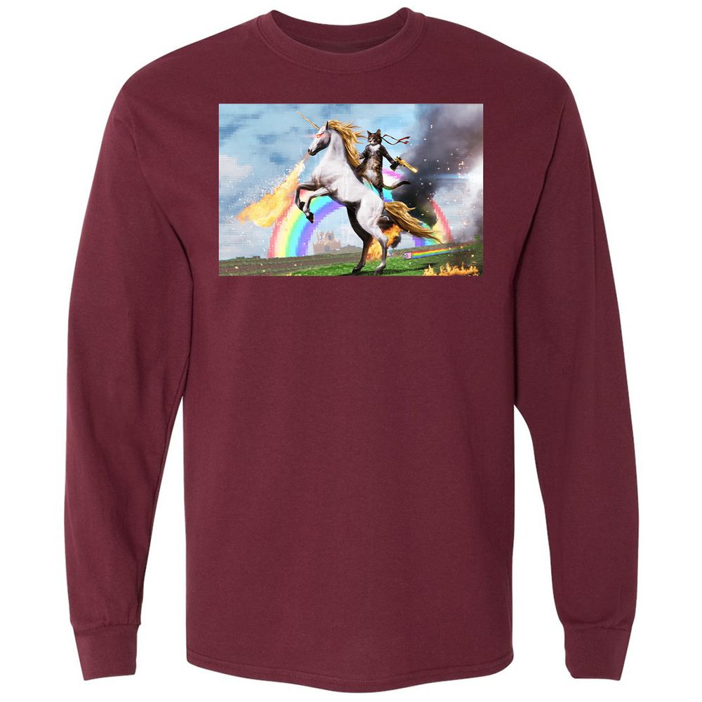 Long Sleeve T-Shirt - N21FGS4T - Maroon - 11