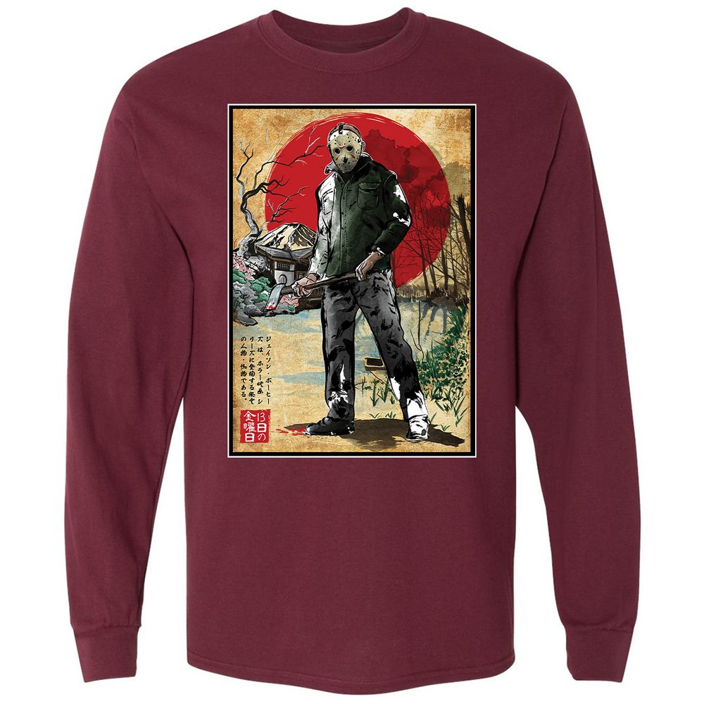 Long Sleeve T-Shirt - Y8AK3V1H - Maroon - 11