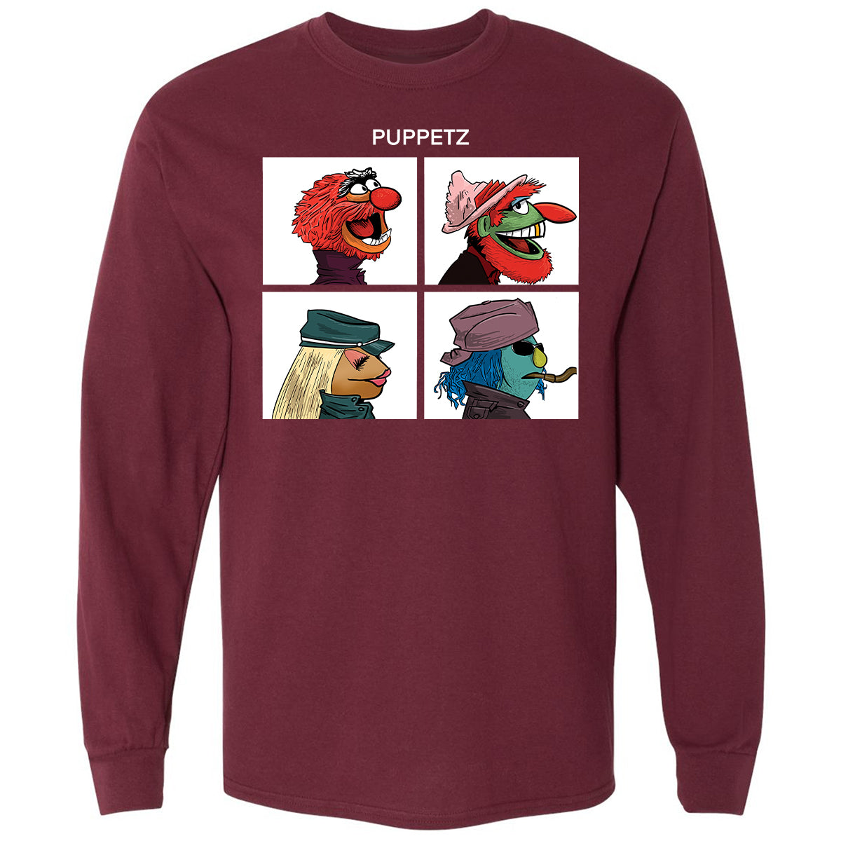 Long Sleeve T-Shirt - TEYAJW7Q - Maroon - 11