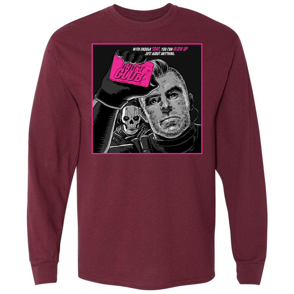Long Sleeve T-Shirt - EWPCUMWV - Maroon - 11