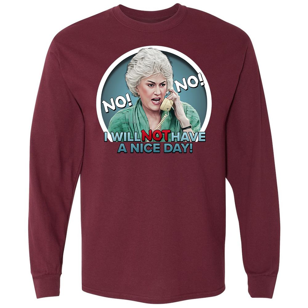 Long Sleeve T-Shirt - FR8HPM62 - Maroon - 11
