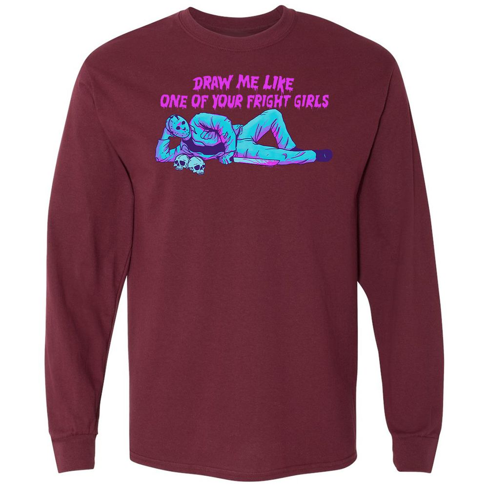 Long Sleeve T-Shirt - SGPPKD75 - Maroon - 11