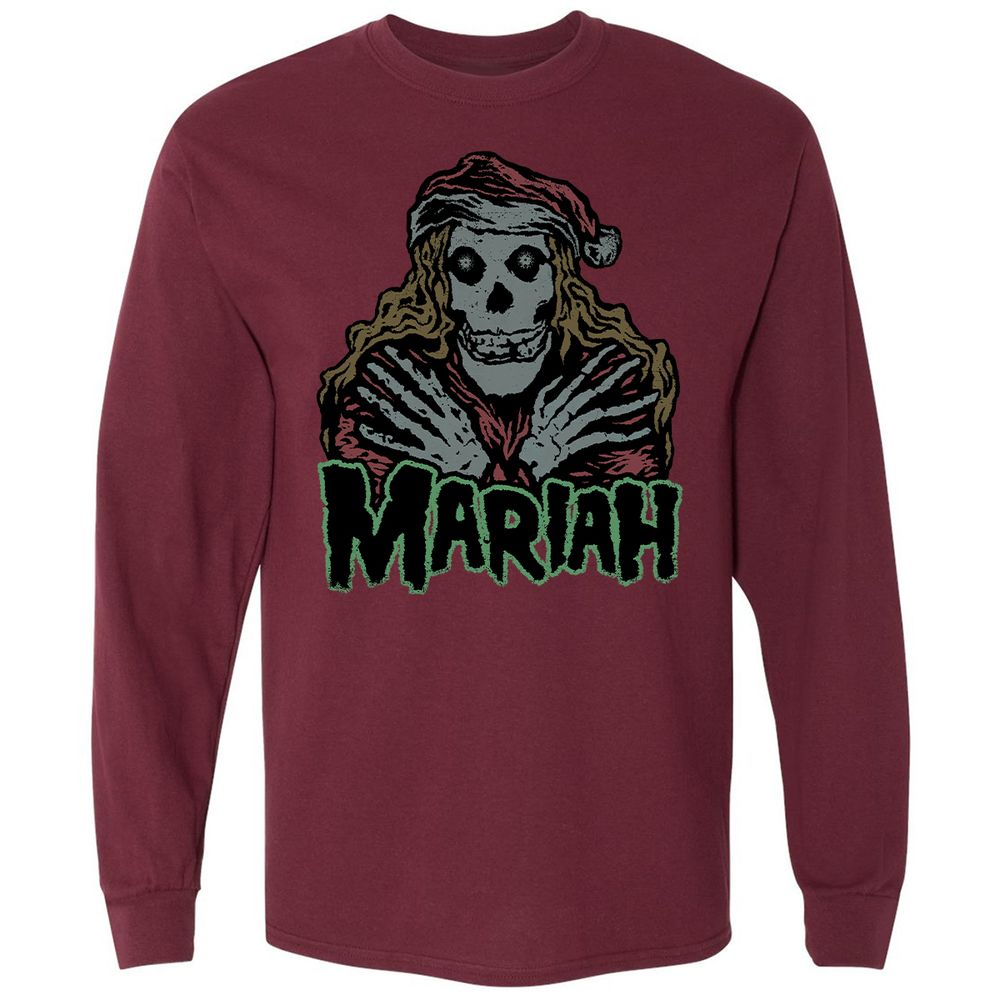 Long Sleeve T-Shirt - BYMFB7TK - Maroon - 11