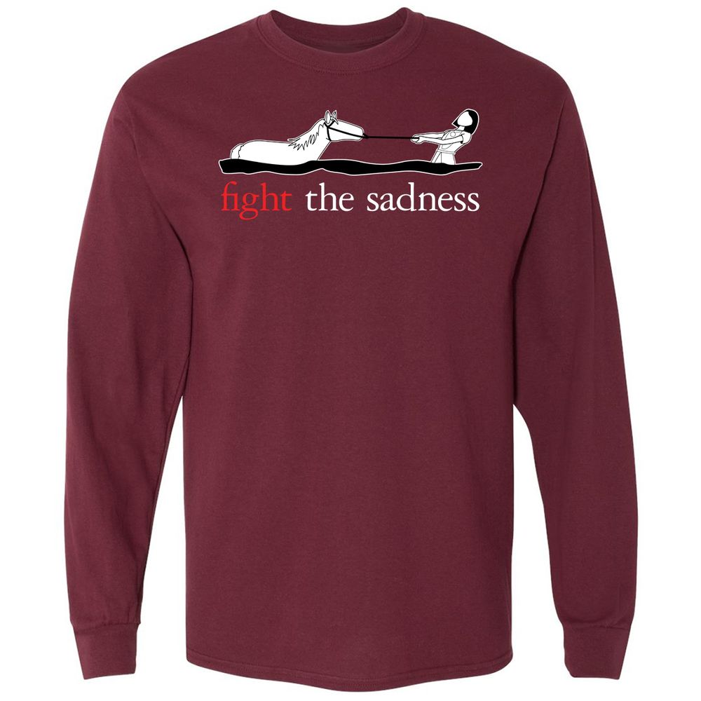 Long Sleeve T-Shirt - FGR9LWQL - Maroon - 11