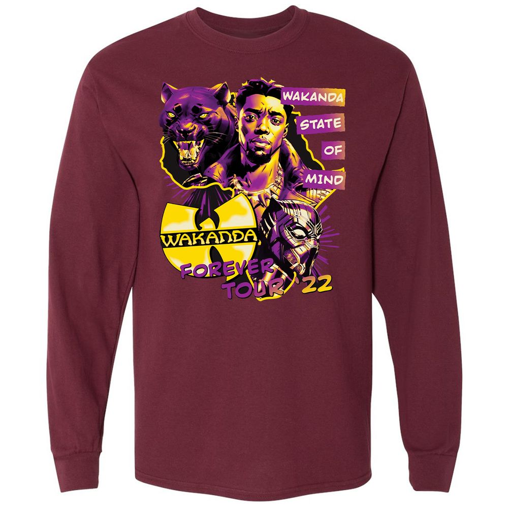 Long Sleeve T-Shirt - FXGB3ZNQ - Maroon - 11