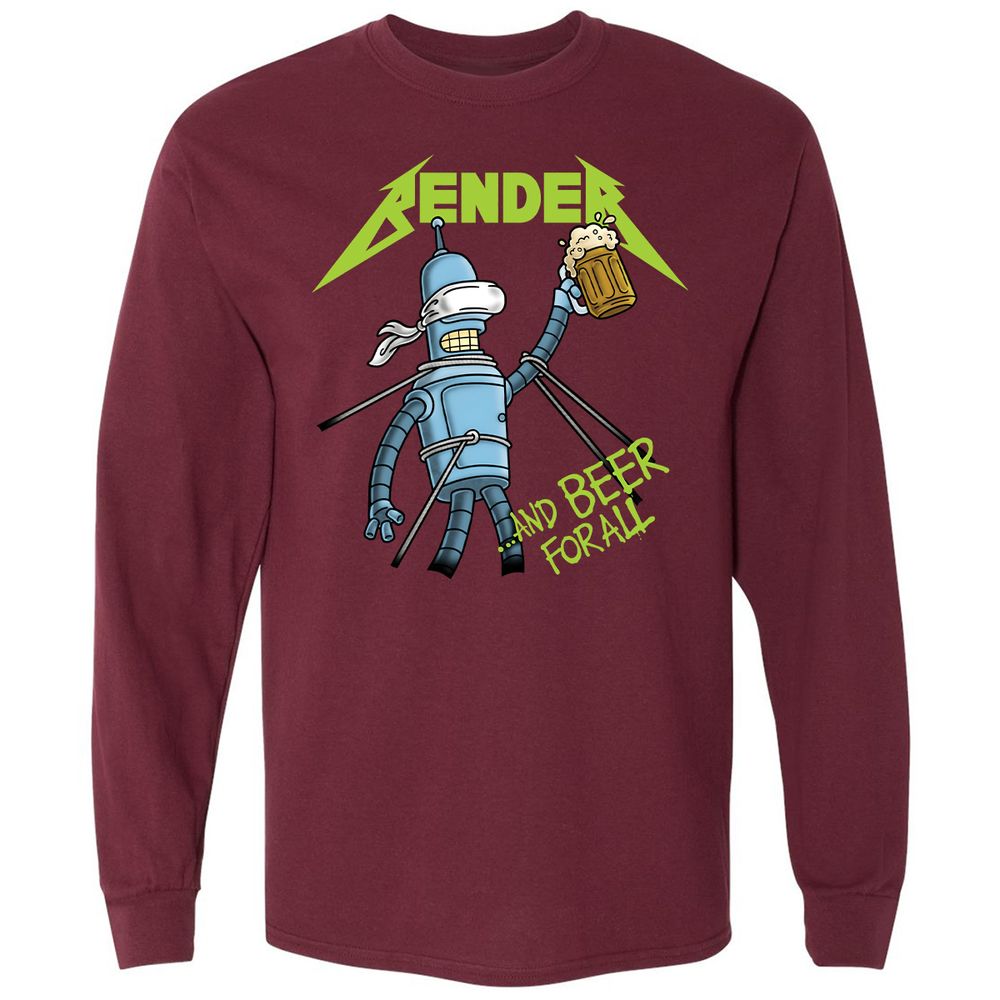 Long Sleeve T-Shirt - D4TDKMAJ - Maroon - 11