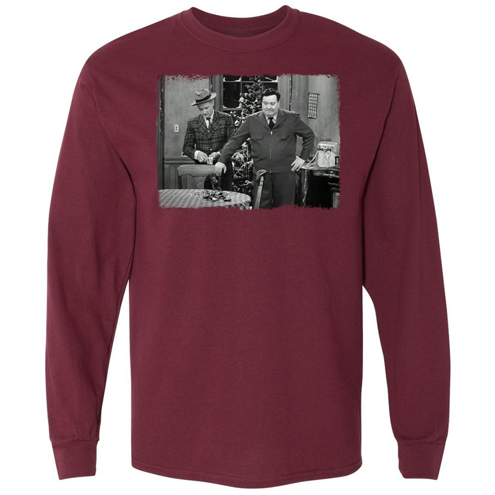 Long Sleeve T-Shirt - MAEMYNLL - Maroon - 11