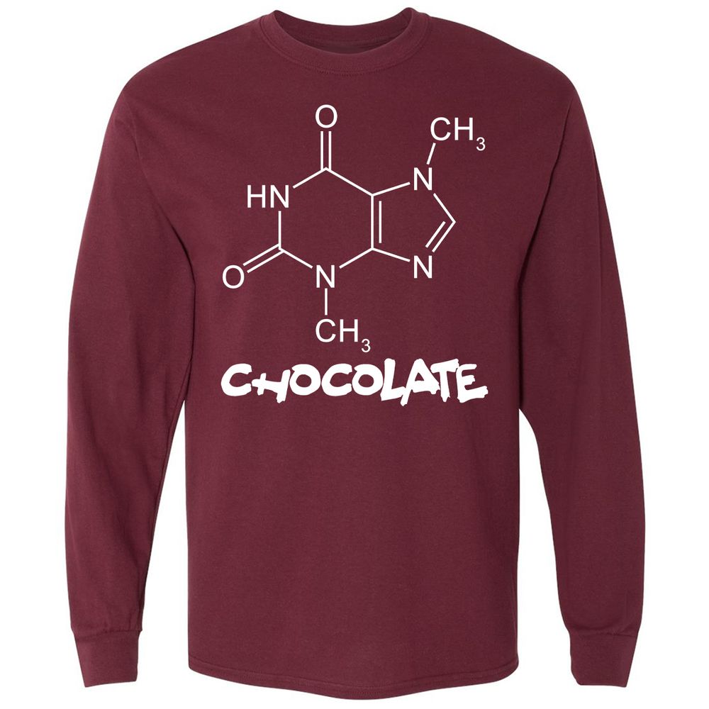 Long Sleeve T-Shirt - TL5DQZ4W - Maroon - 11