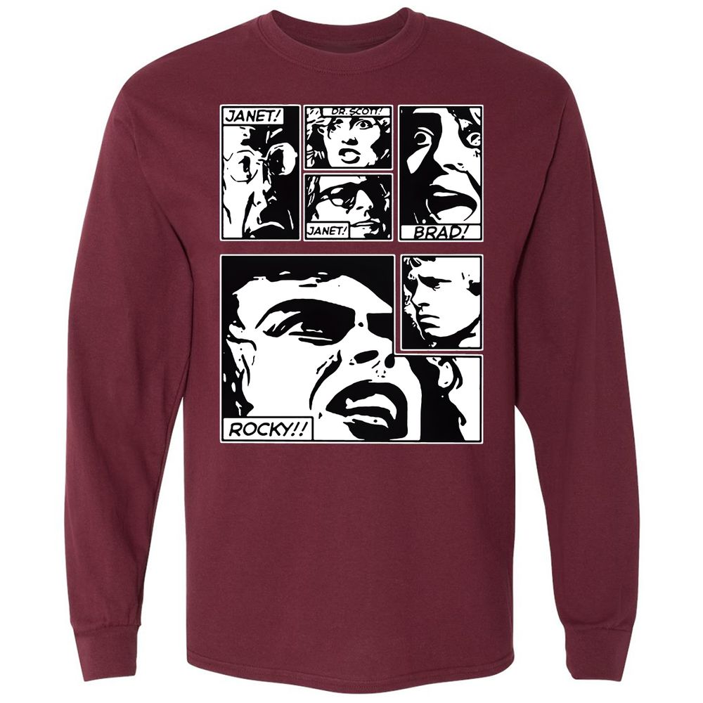 Long Sleeve T-Shirt - KGPWVRXJ - Maroon - 11