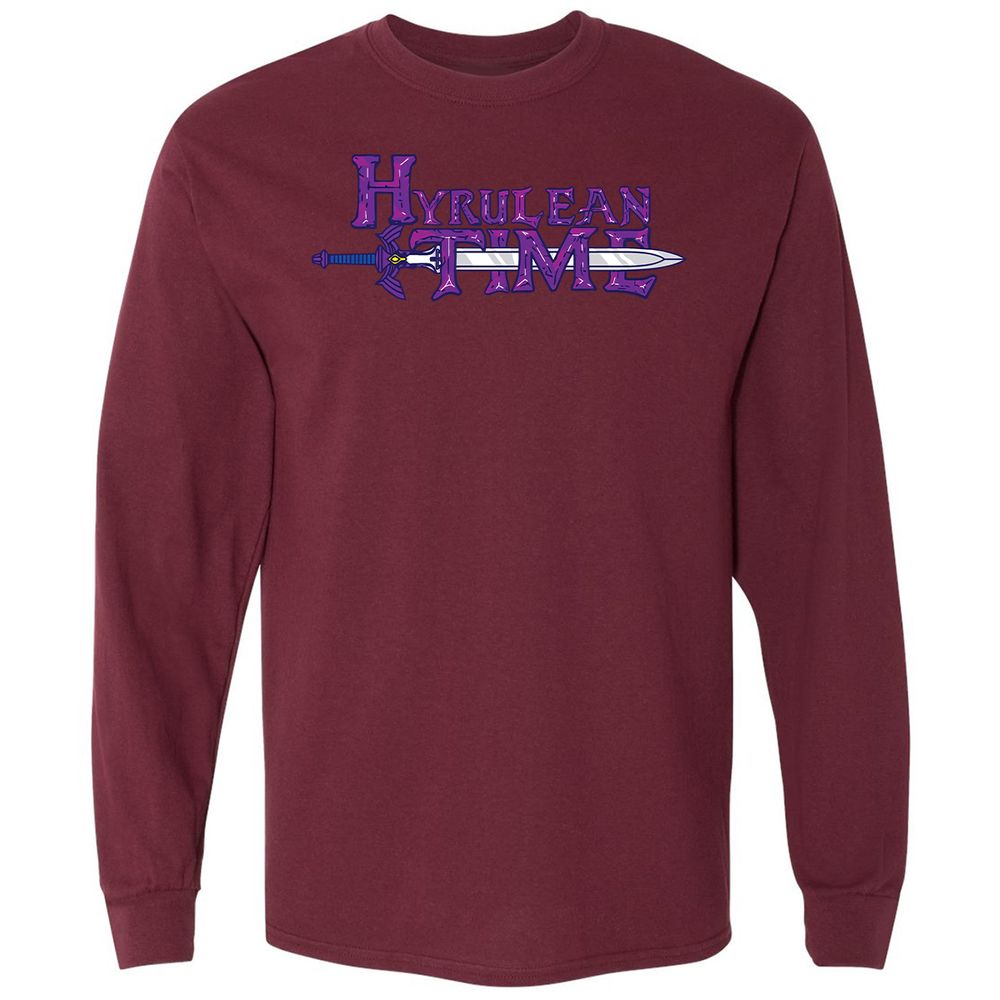 Long Sleeve T-Shirt - 7VRGL5WC - Maroon - 11