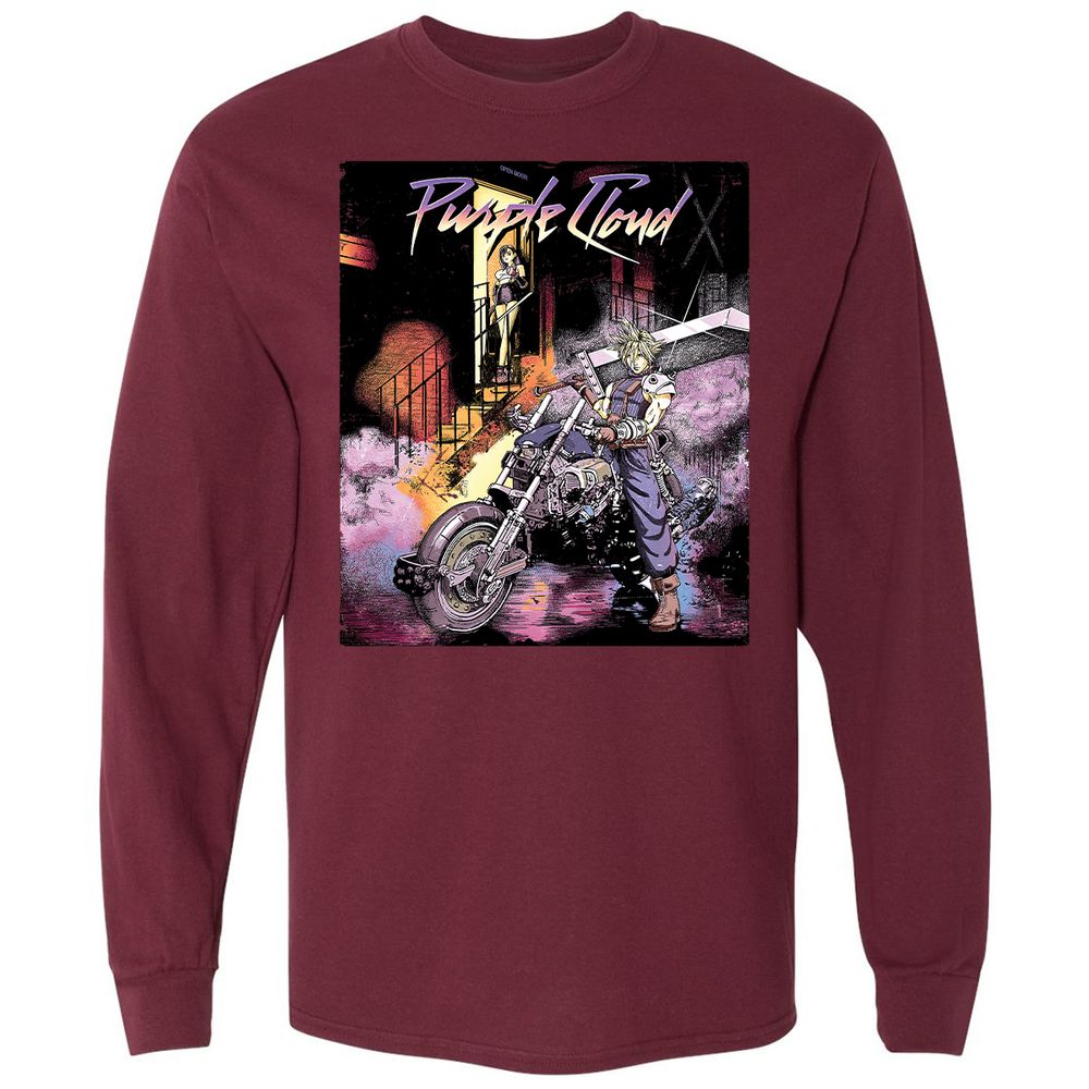 Long Sleeve T-Shirt - W54E9QBD - Maroon - 11