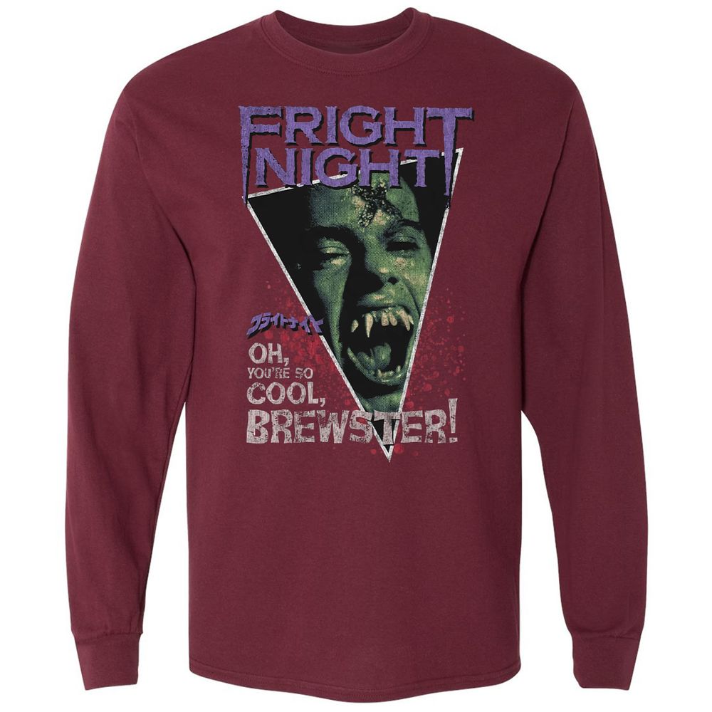 Long Sleeve T-Shirt - QURWWUBX - Maroon - 11