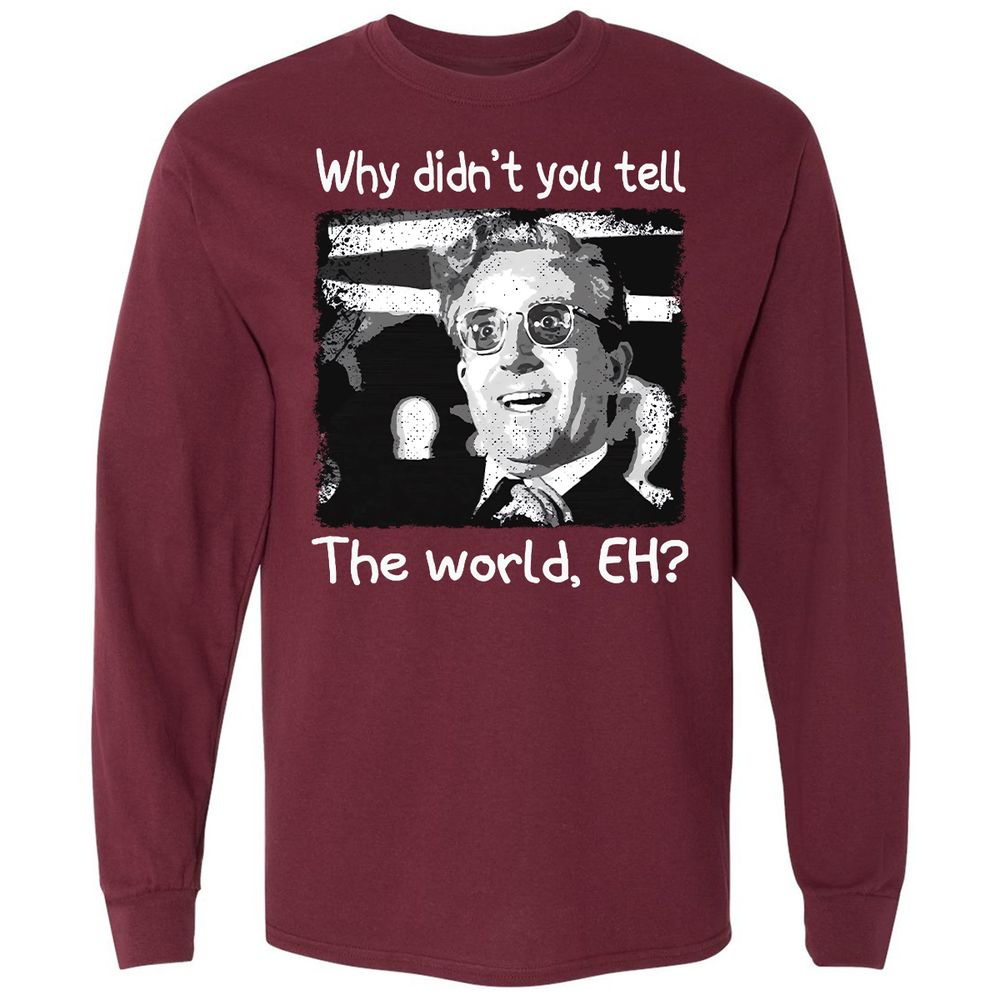 Long Sleeve T-Shirt - 9W6FSHWG - Maroon - 11