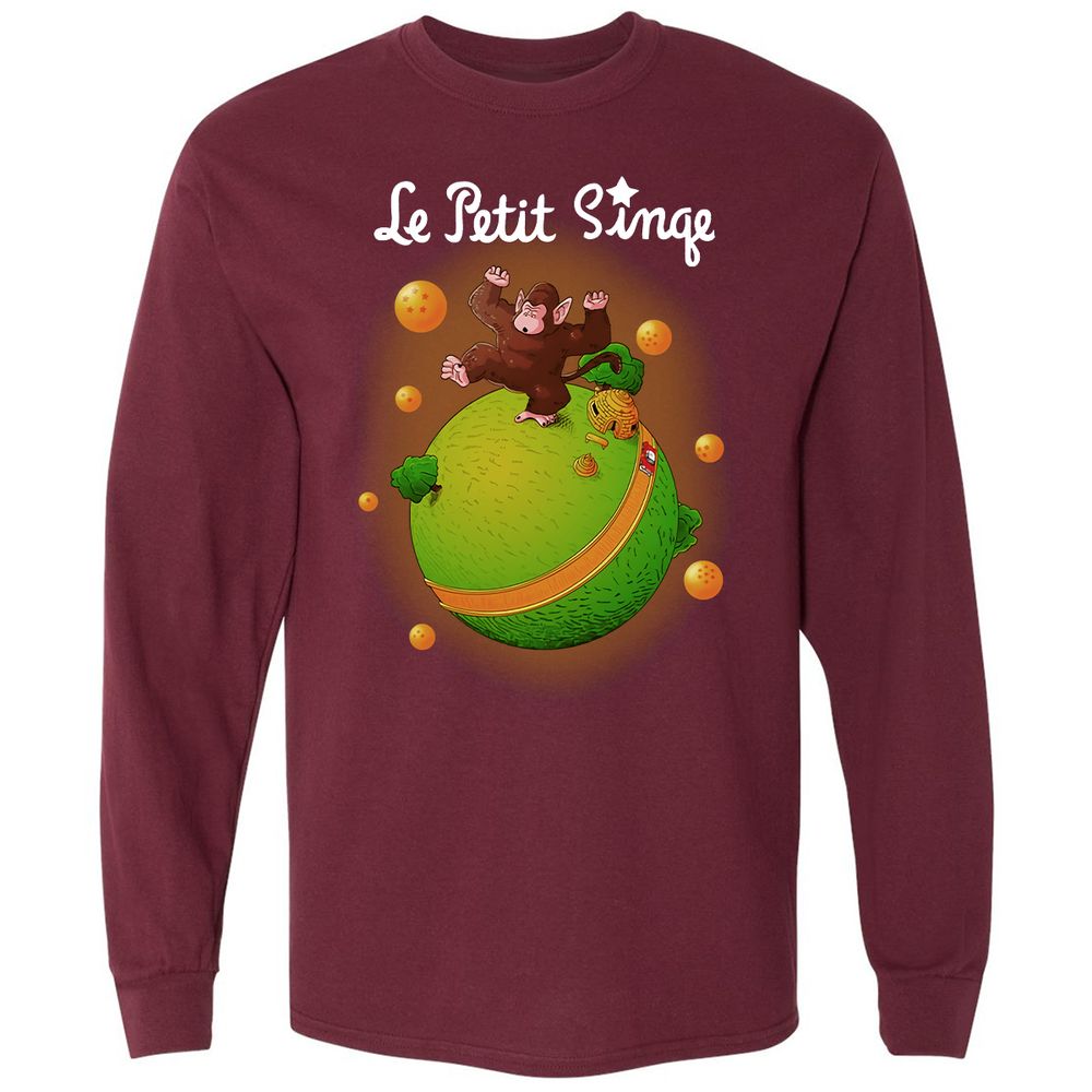 Long Sleeve T-Shirt - TUE3V9XK - Maroon - 11