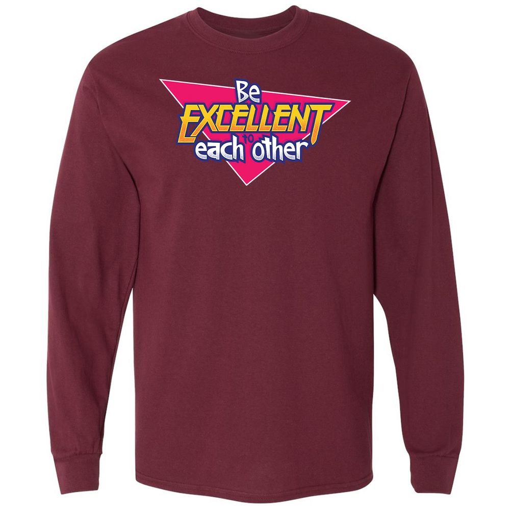 Long Sleeve T-Shirt - DE4ALZ73 - Maroon - 11