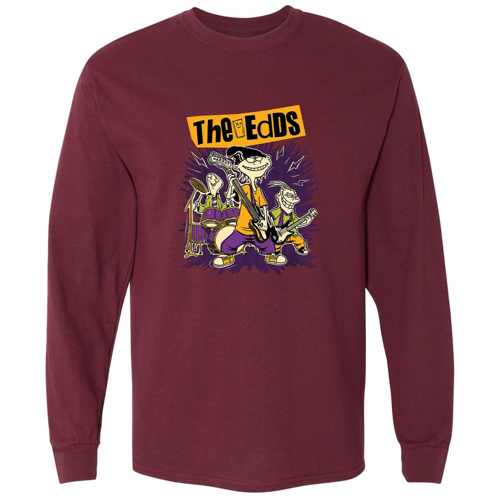 Long Sleeve T-Shirt - D84833YX - Maroon - 11