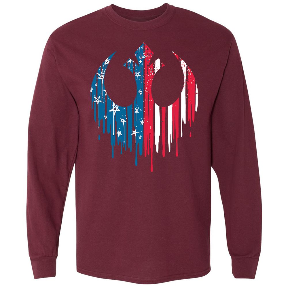 Long Sleeve T-Shirt - 5AWGL3DC - Maroon - 11