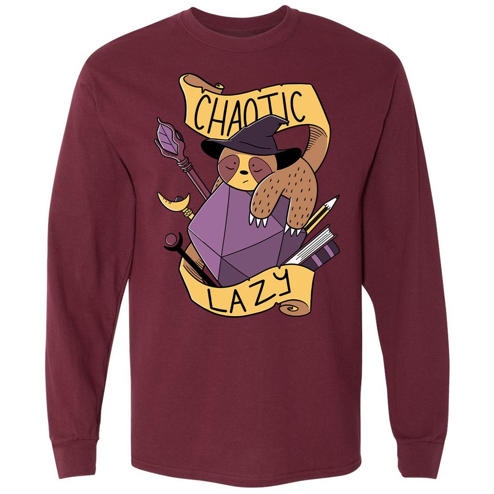 Long Sleeve T-Shirt - DPYERFY1 - Maroon - 11