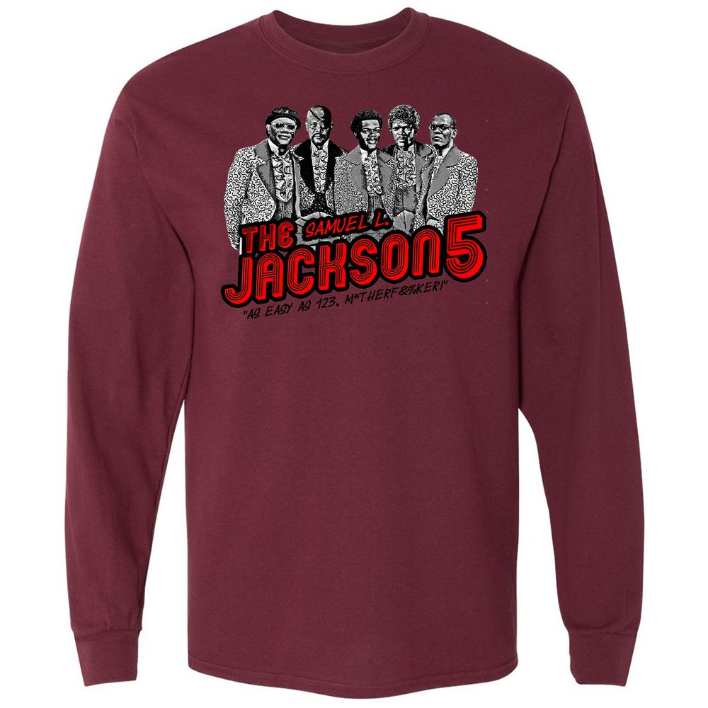 Long Sleeve T-Shirt - GXJSESKK - Maroon - 11