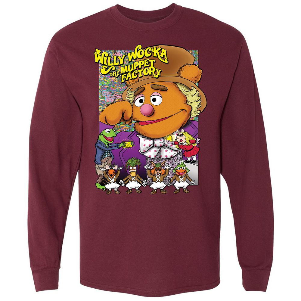 Long Sleeve T-Shirt - QHQGGS52 - Maroon - 11