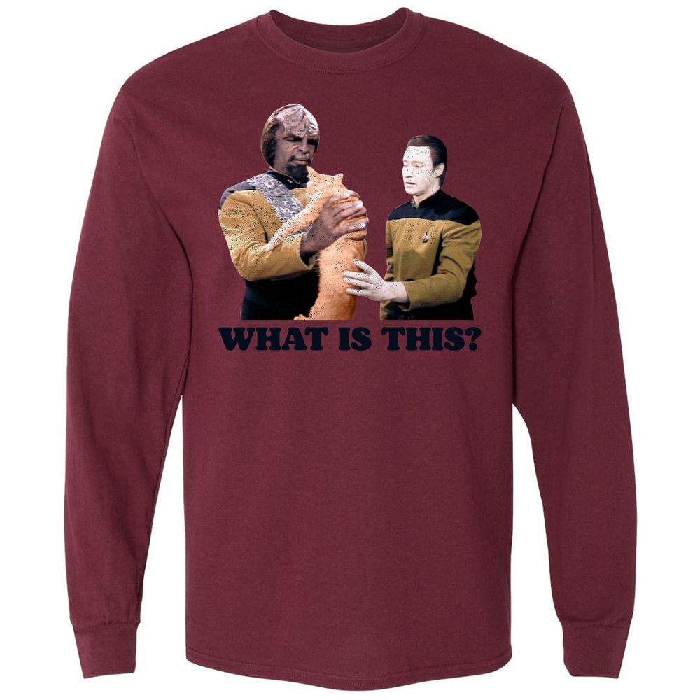 Long Sleeve T-Shirt - 5ME6DJQR - Maroon - 11