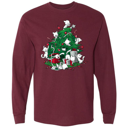 Long Sleeve T-Shirt - ZA4LCA91 - Maroon - 11