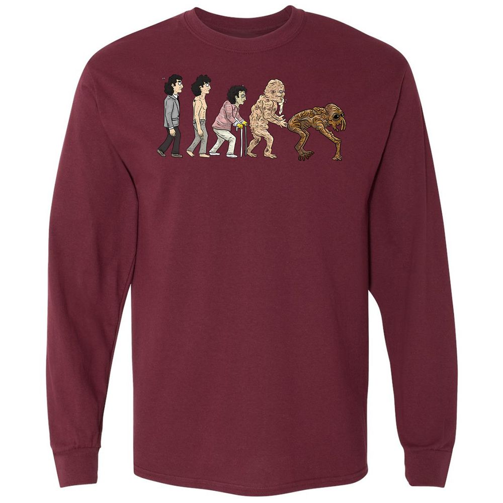 Long Sleeve T-Shirt - F49DMPZ5 - Maroon - 11