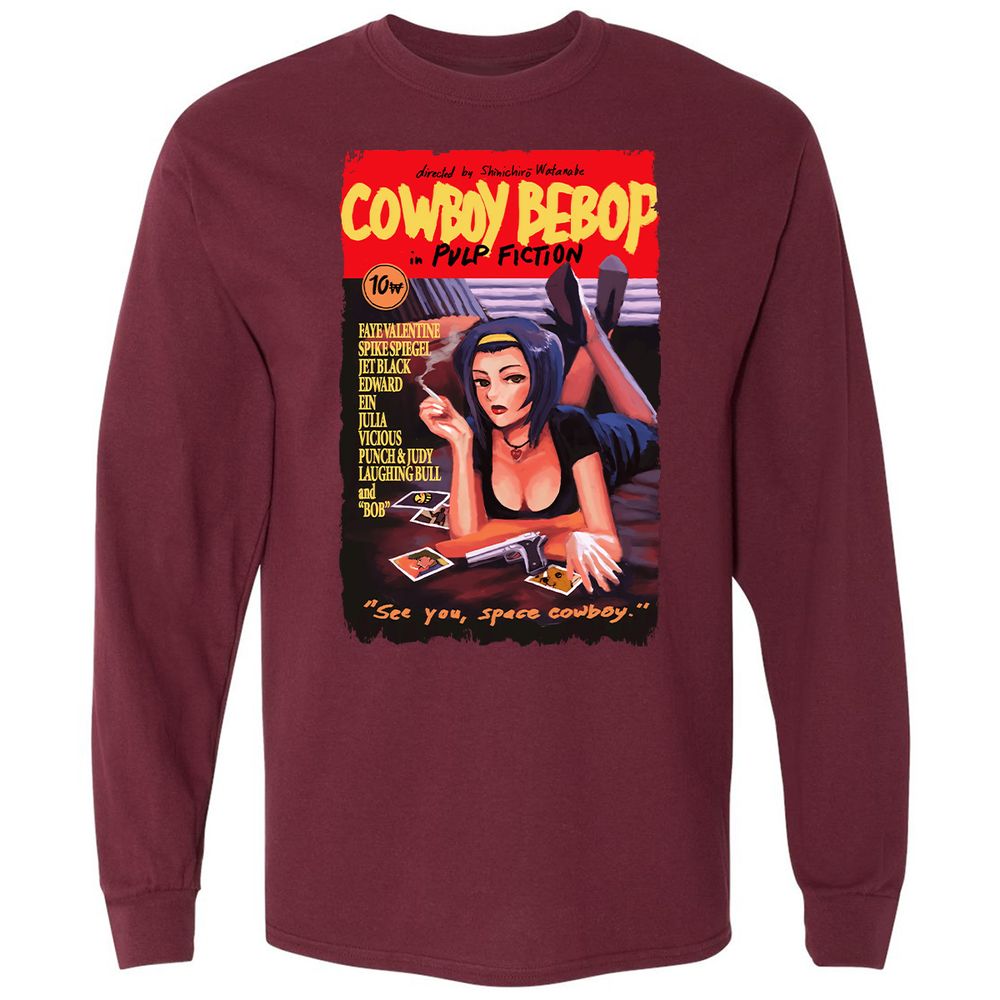 Long Sleeve T-Shirt - FUFPC6JP - Maroon - 11