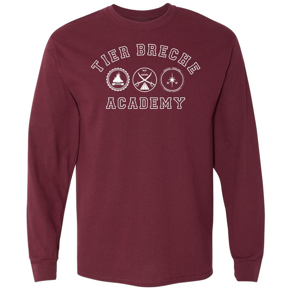 Long Sleeve T-Shirt - 4EDGPG2E - Maroon - 11