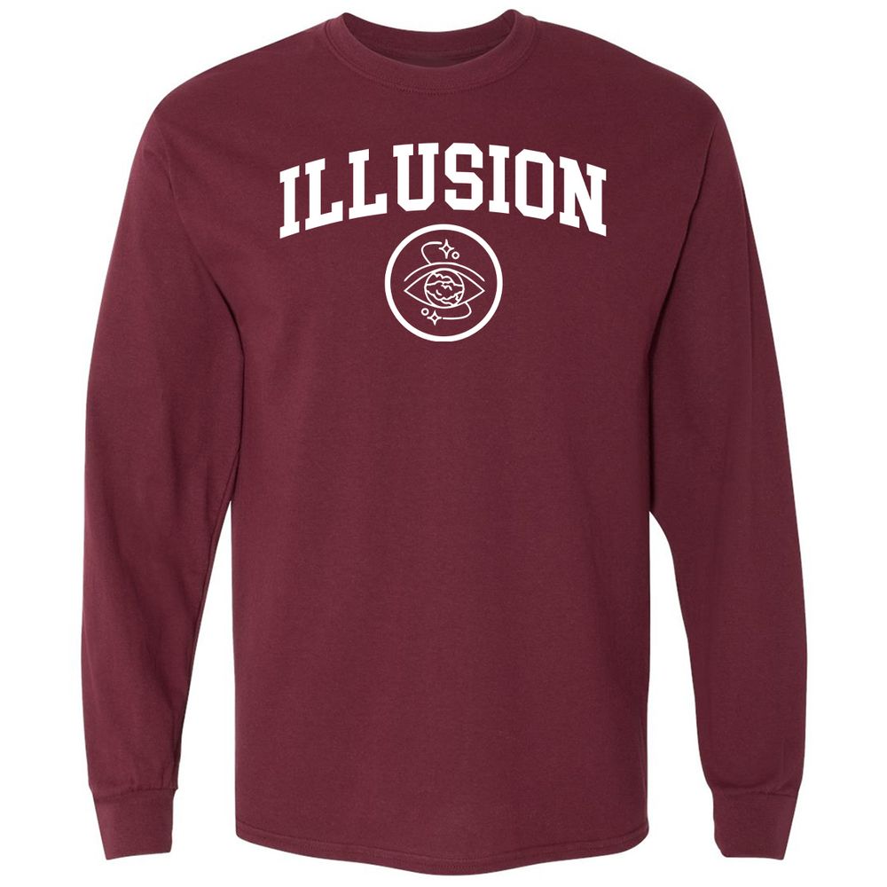 Long Sleeve T-Shirt - LT1FNXPG - Maroon - 11
