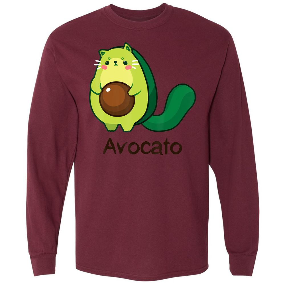 Long Sleeve T-Shirt - 5LLQWNR2 - Maroon - 11