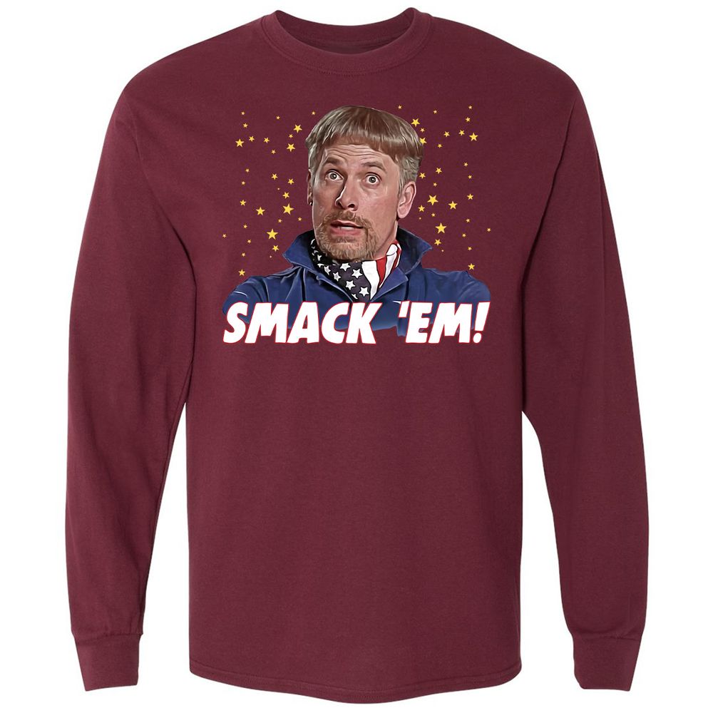 Long Sleeve T-Shirt - MVYYALJ9 - Maroon - 11