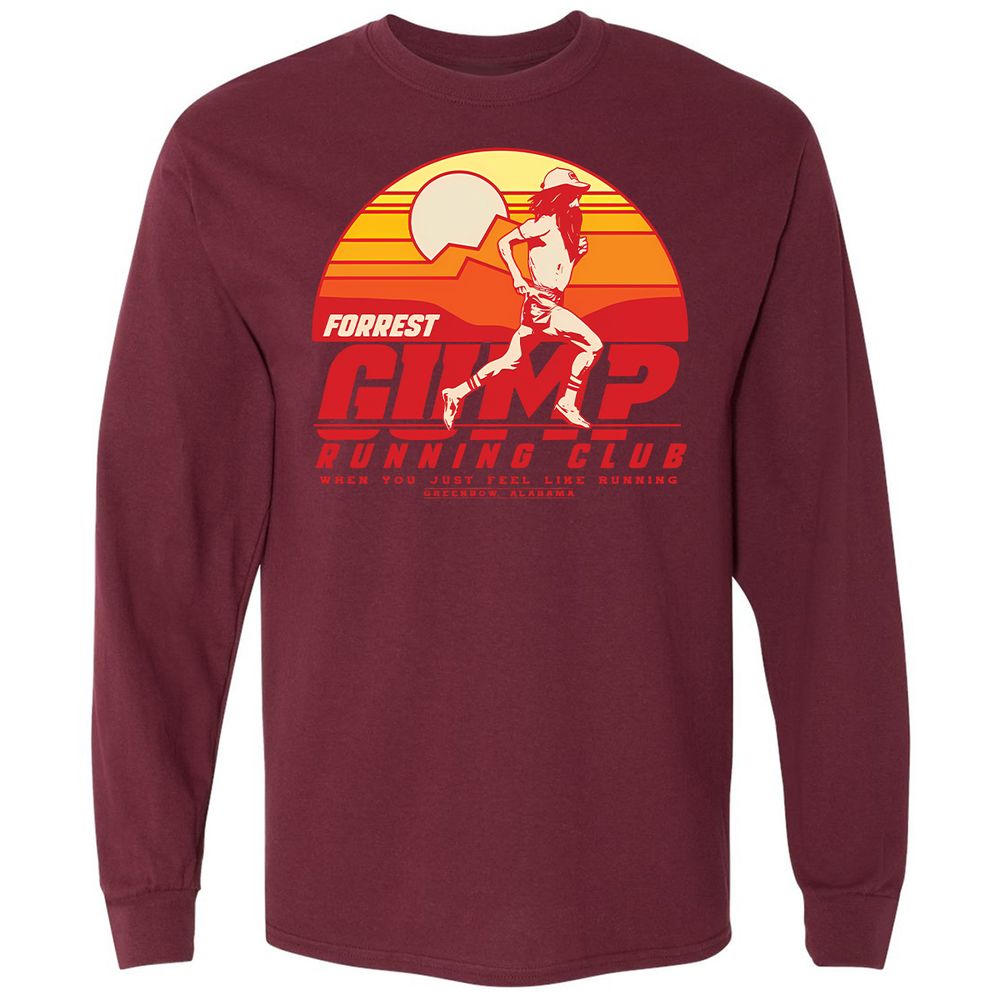 Long Sleeve T-Shirt - BZ4WX49T - Maroon - 11