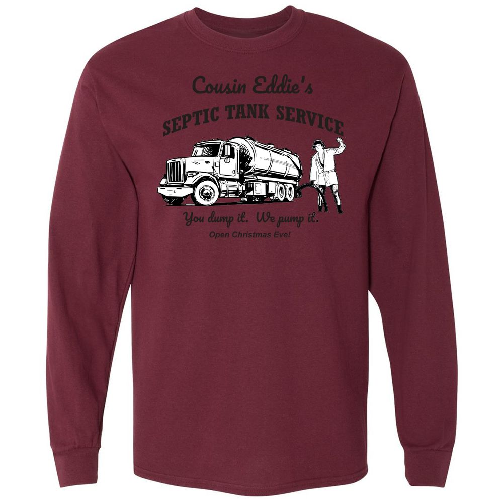 Long Sleeve T-Shirt - Q6HVY7E1 - Maroon - 11