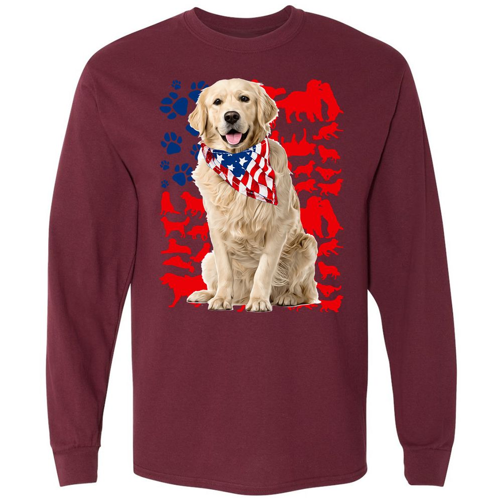 Long Sleeve T-Shirt - HTXGWX8B - Maroon - 11