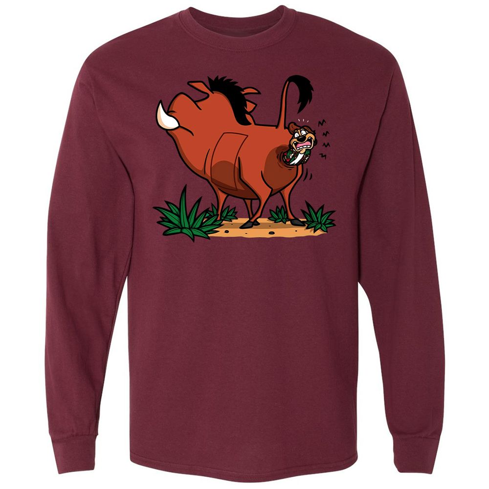 Long Sleeve T-Shirt - 9EVE3PF1 - Maroon - 11