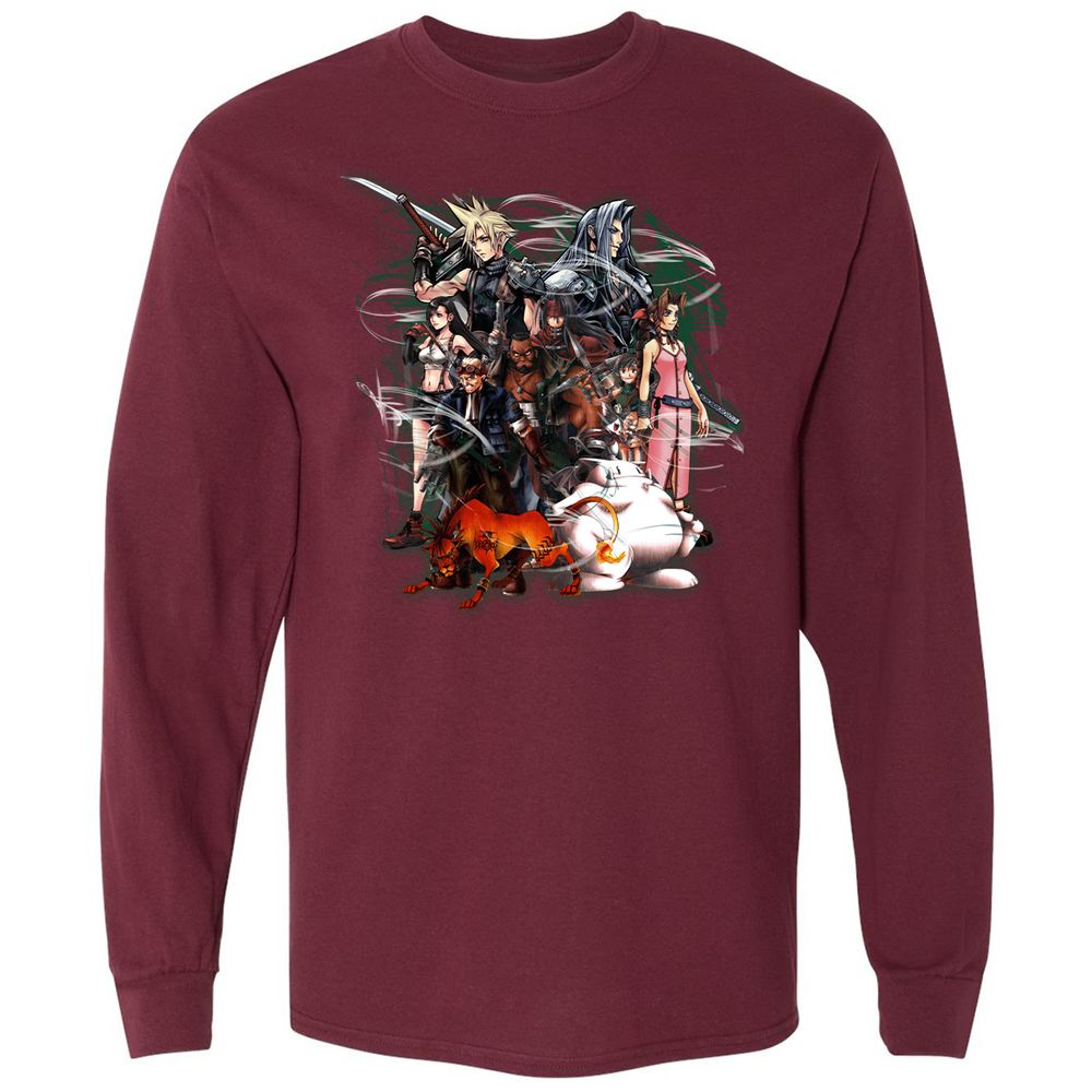 Long Sleeve T-Shirt - MU9ZSGWL - Maroon - 11