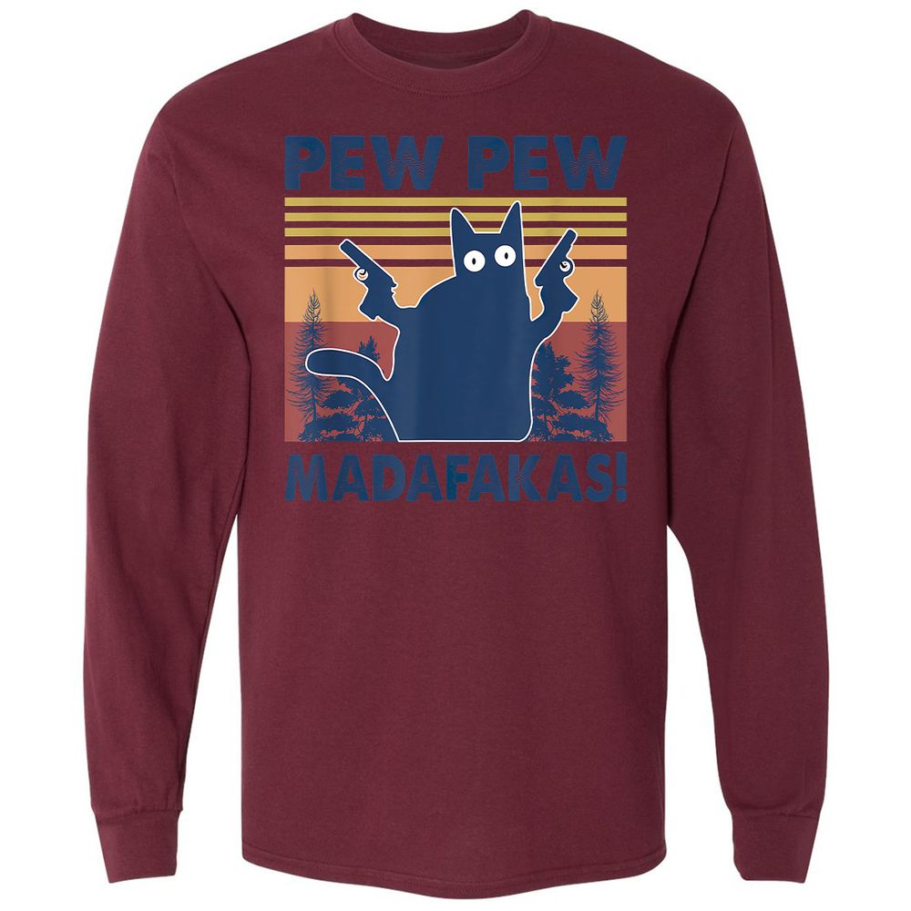 Long Sleeve T-Shirt - 9NW4FWM6 - Maroon - 11