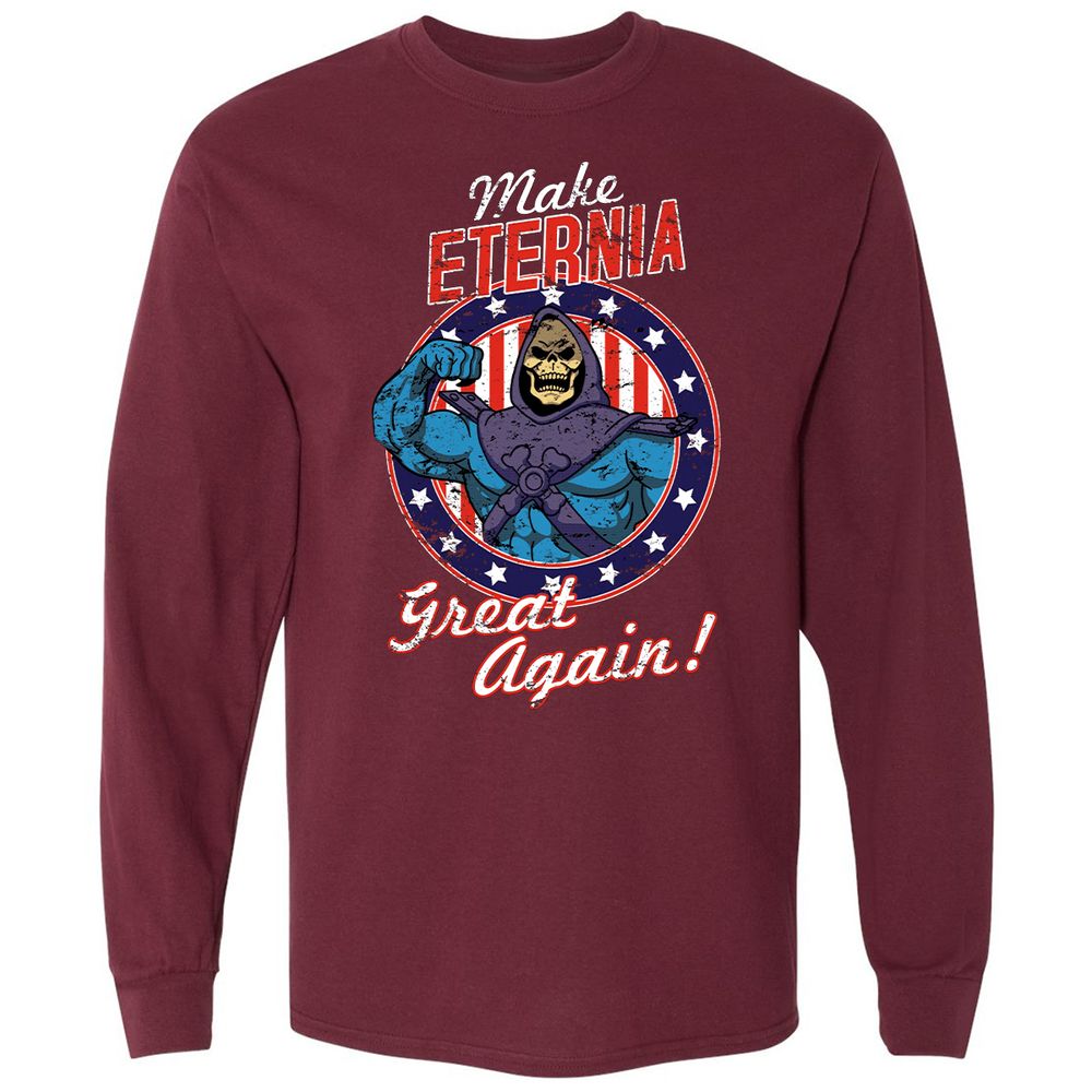 Long Sleeve T-Shirt - P4GGCA8E - Maroon - 11