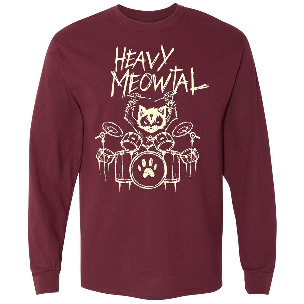 Long Sleeve T-Shirt - UZBQ9M31 - Maroon - 11