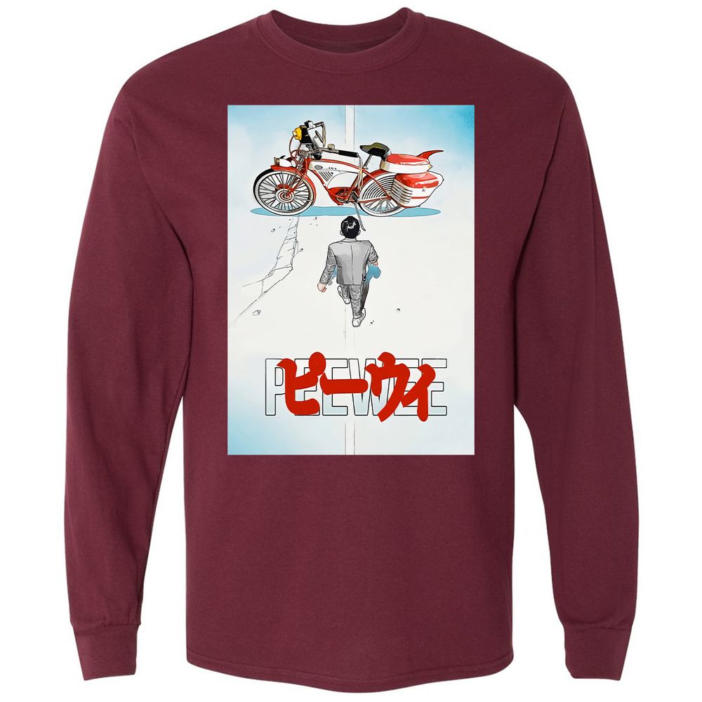 Long Sleeve T-Shirt - ZZNLGM2V - Maroon - 11