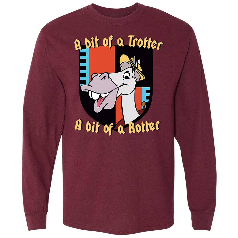 Long Sleeve T-Shirt - Y9ZH2UH9 - Maroon - 11
