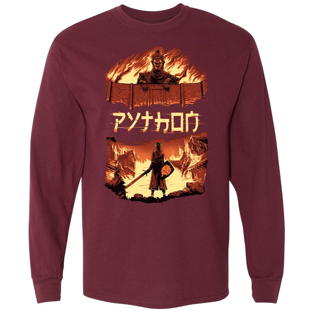 Long Sleeve T-Shirt - ZPXP1TNL - Maroon - 11