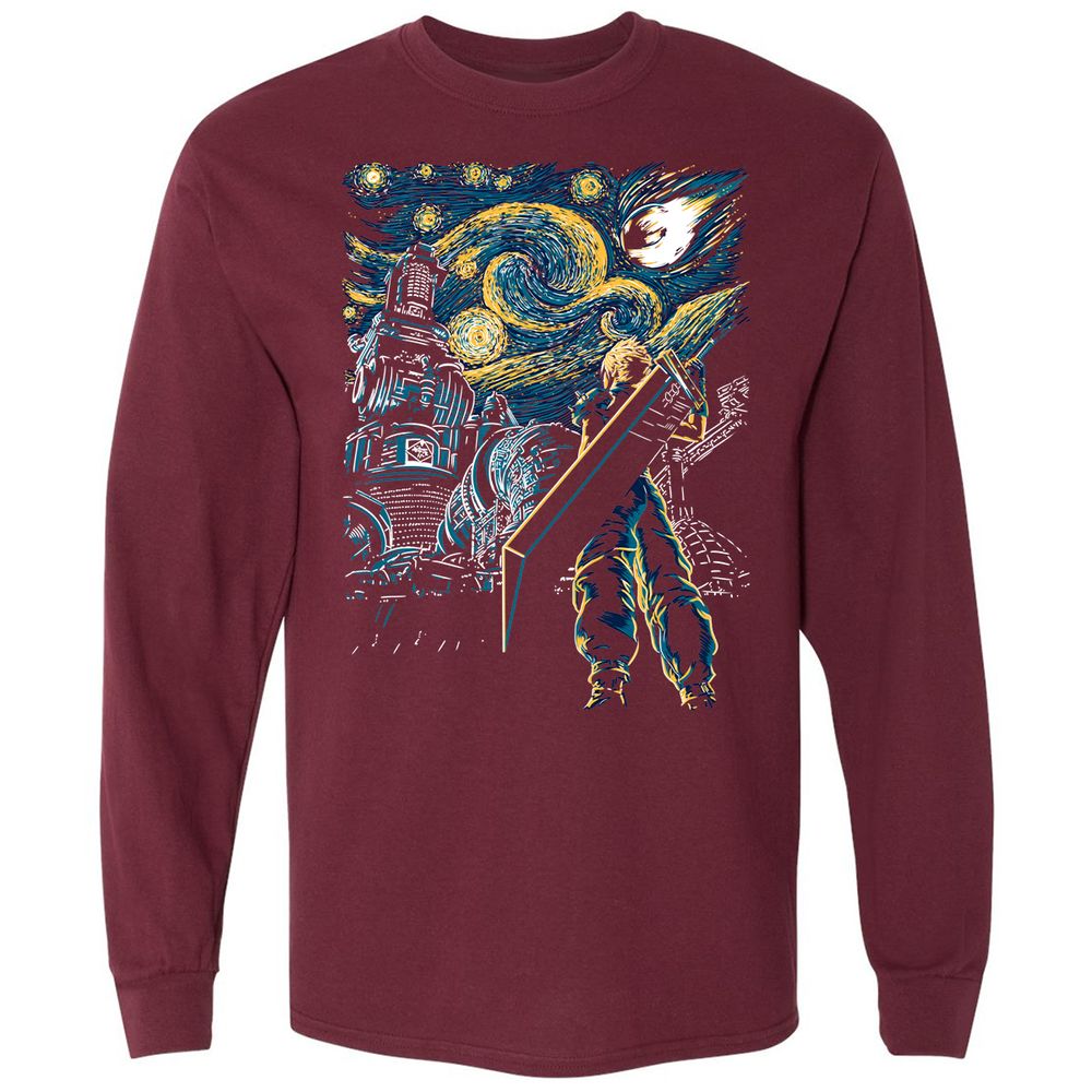 Long Sleeve T-Shirt - QUKV4Z51 - Maroon - 11
